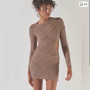 Long-Sleeve Knit Dress